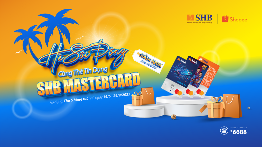 Giảm ngay 100.000 đồng khi thanh toán bằng thẻ tín dụng SHB Mastercard tại Shopee - 1 Giảm ngay 100.000 đồng khi thanh toán bằng thẻ tín dụng SHB Mastercard tại Shopee - 1