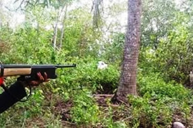 Đi săn sóc trong rừng, bị "đạn lạc" găm trúng bụng