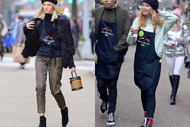 Dàn siêu mẫu đi bán bánh quy làm từ thiện