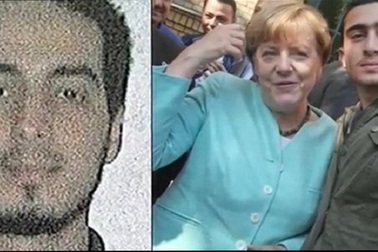 Thực hư bức ảnh bà Merkel chụp cùng nghi phạm khủng bố Bỉ