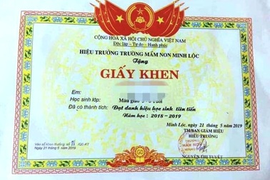 Vụ tặng giấy khen cho trẻ mầm non: Sở GD&ĐT Thanh Hóa chấn chỉnh khẩn cấp