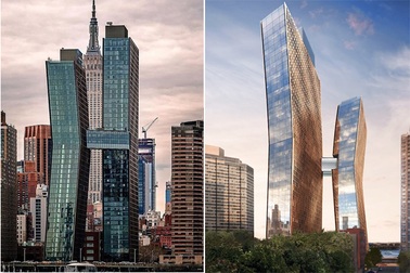 Tòa nhà nổi tiếng New York cao 140 m cong như sắp gãy