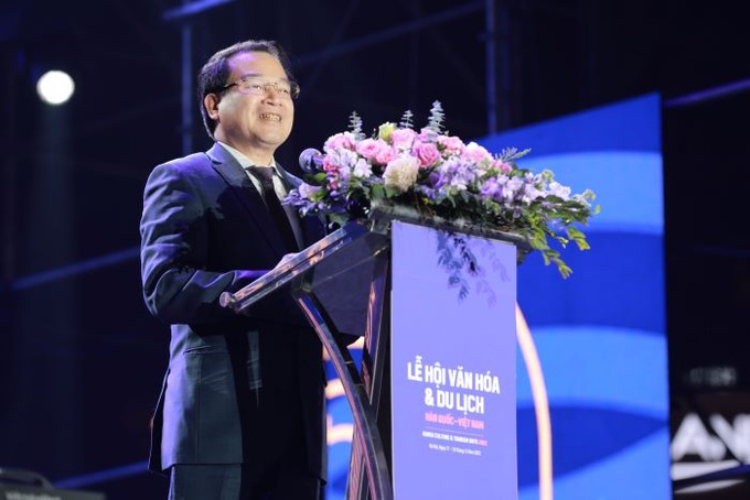 Ông Hà Văn Siêu, Phó Tổng cục trưởng Tổng cục Du lịch Việt Nam phát biểu chào mừng.
