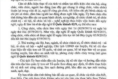Đắk Nông: Công chức vẫn đi làm ngày 2/9