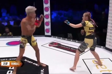 Nam tiktoker đánh bại nữ VĐV vật tay chỉ sau hai hiệp đấu