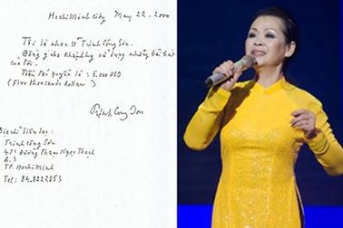 Tranh cãi "nổi lên" sau việc Khánh Ly công bố bút tích của Trịnh Công Sơn
