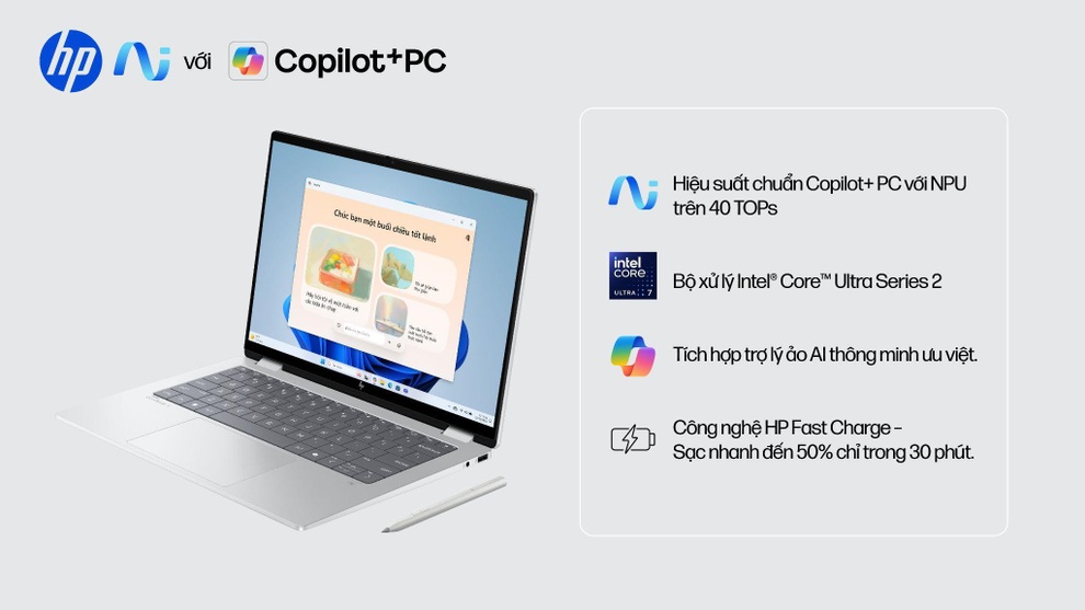 Laptop HP OmniBook X Flip 14 mới mỏng nhẹ, hiệu năng AI vượt trội - 2 Laptop HP OmniBook X Flip 14 mới mỏng nhẹ, hiệu năng AI vượt trội - 2