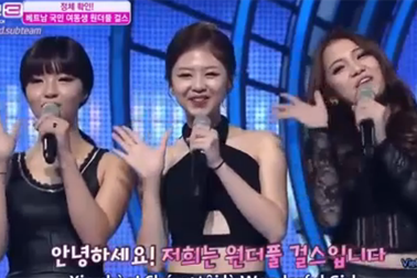 3 cô gái Việt gây sốt trên chương trình truyền hình của Hàn Quốc