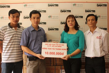 Taxi tải Thành Hưng ủng hộ 10 triệu đồng xây cầu ở Quảng Bình