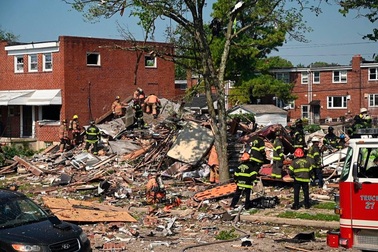 Nổ khí gas ở Mỹ, nhiều ngôi nhà bị san phẳng