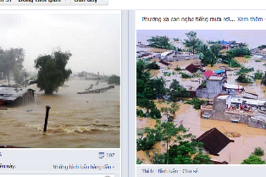 Quặn lòng ngóng lũ nơi xa...