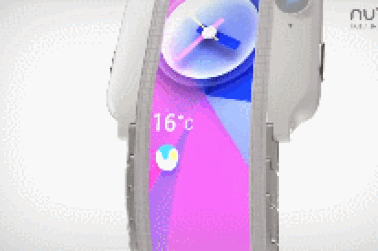 Cận cảnh chiếc smartphone màn hình cong độc đáo, có thể đeo lên tay như đồng hồ