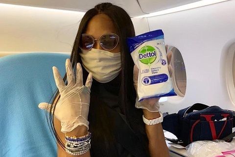 Naomi Campbell nêu cao tinh thần cảnh giác trước dịch Covid-19