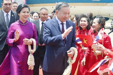 Lễ đón Tổng Bí thư, Chủ tịch nước Tô Lâm và Phu nhân tại sân bay Udon Thani