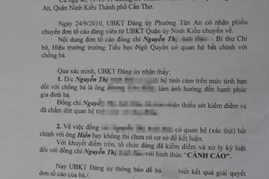 Chuyển công tác nữ hiệu trưởng “quan hệ” với phụ huynh học sinh