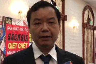 Ông Nguyễn Văn Phước, giám đốc Công ty văn hóa sáng tạo Trí Việt nói về tình trạng sách giả