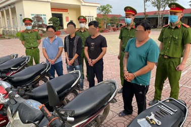 Triệt xóa 2 nhóm chuyên trộm xe máy liên tỉnh
