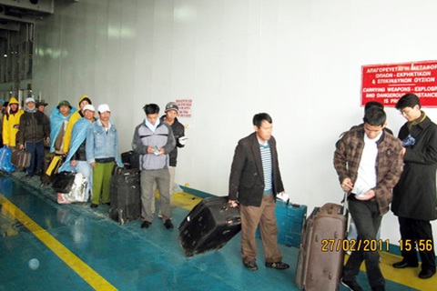 Hàng trăm lao động Việt đã rời Libya sang Hy Lạp an toàn