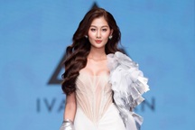 Hoa hậu Quế Anh duyên dáng tại Tuần lễ Thời trang trẻ em Việt Nam