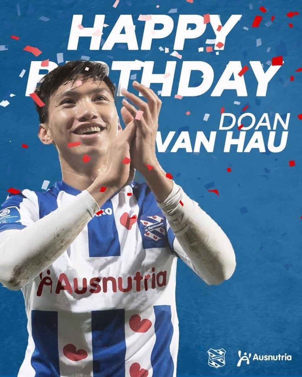 Heerenveen chúc mừng sinh nhật tuổi 21 của Văn Hậu - 2 Heerenveen chúc mừng sinh nhật tuổi 21 của Văn Hậu - 2
