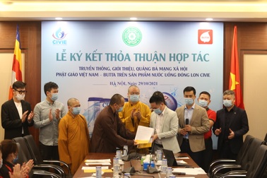 Nước uống đóng lon Civie gắn với mạng xã hội Butta