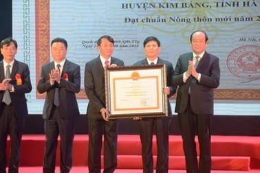 Huyện Kim Bảng được công nhận huyện đạt chuẩn nông thôn mới
