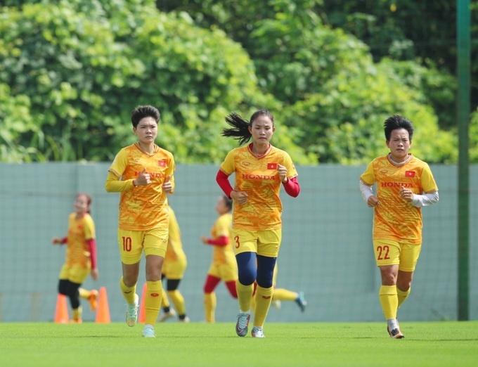 Chương Thị Kiều và các đồng đội tích cực chuẩn bị cho World Cup 2023