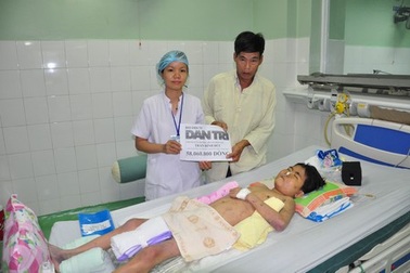 Hơn 58 triệu đồng đến với một học sinh lớp 3 bị hư thận