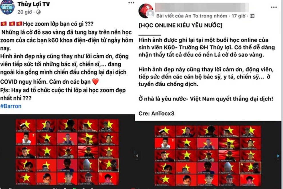 Sinh viên đồng loạt để hình nền lá cờ Tổ quốc nêu cao tinh thần chống dịch - 1 Sinh viên đồng loạt để hình nền lá cờ Tổ quốc nêu cao tinh thần chống dịch - 1