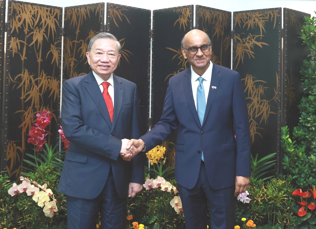 Tổng Bí thư Tô Lâm hội kiến Tổng thống Singapore Tharman Shanmugaratnam - 2 Tổng Bí thư Tô Lâm hội kiến Tổng thống Singapore Tharman Shanmugaratnam - 2