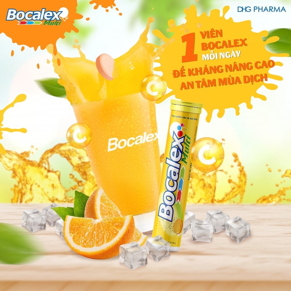 Viên sủi Bocalex Multi - thực phẩm hỗ trợ nâng cao sức đề kháng cho cơ thể - 4 Viên sủi Bocalex Multi - thực phẩm hỗ trợ nâng cao sức đề kháng cho cơ thể - 4