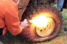 Có thể bạn chưa biết: Bơm lốp xe bằng bật lửa