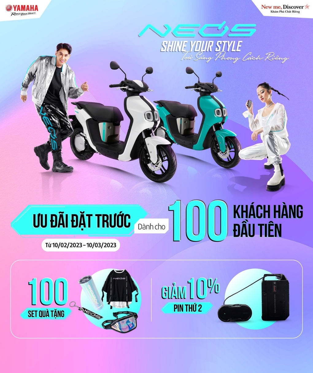 Ưu đãi dành cho 100 khách hàng đầu tiên đặt hàng Yamaha Neos - 1 Ưu đãi dành cho 100 khách hàng đầu tiên đặt hàng Yamaha Neos - 1