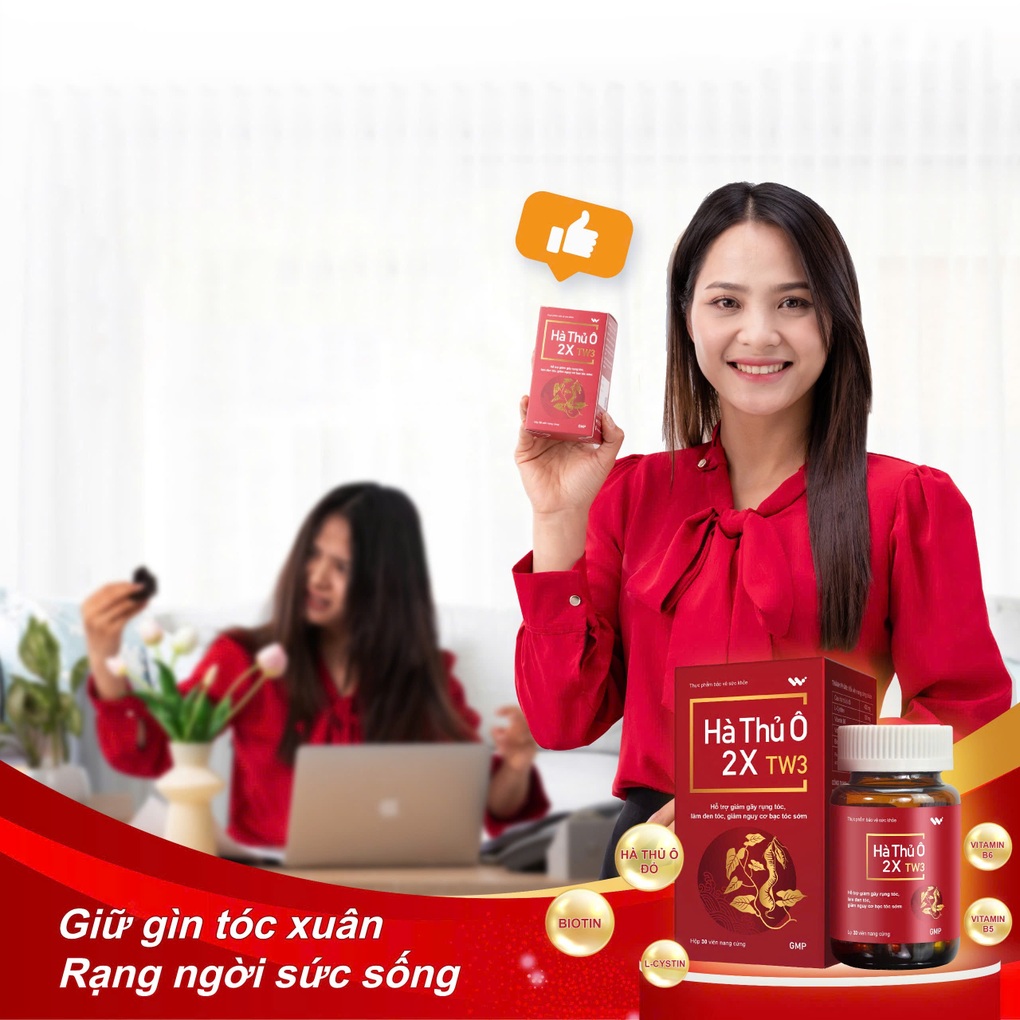 Hà Thủ Ô 2X TW3 hỗ trợ tóc chắc khỏe hơn - 3 Hà Thủ Ô 2X TW3 hỗ trợ tóc chắc khỏe hơn - 3