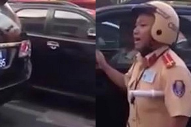 Tước giấy phép lái xe 3 tháng với tài xế xe biển xanh đi ngược chiều