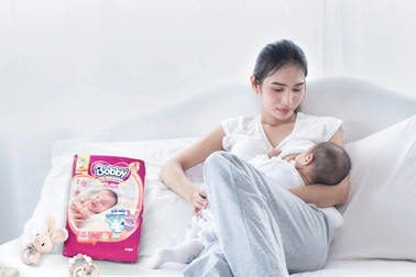 Tã dán sơ sinh Bobby Lõi nén Cotton-soft 3mm