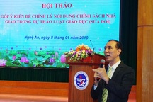 Giáo viên, cán bộ quản lý 17 tỉnh phía Bắc góp ý chỉnh lý Luật Giáo dục sửa đổi