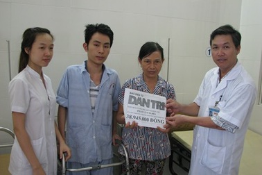 Gần 39 triệu đồng đến với chàng trai bị viêm cột sống dính khớp
