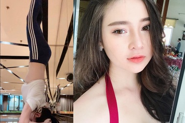 Hot girl Đà Nẵng tập yoga, bơi lội, chơi golf giữ dáng