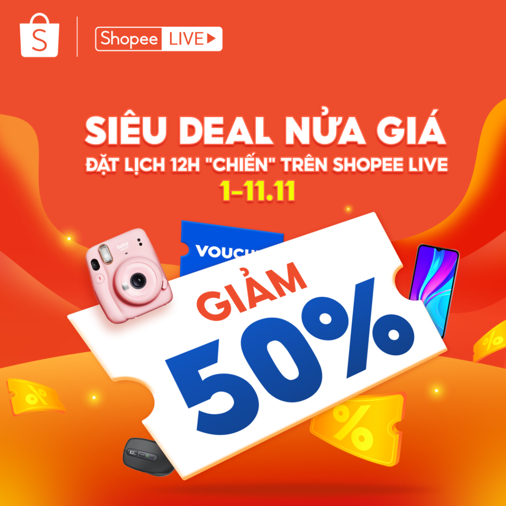 Lễ hội mua sắm 11/11 Siêu Sale tái khởi động trên Shopee - 2 Lễ hội mua sắm 11/11 Siêu Sale tái khởi động trên Shopee - 2