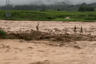 Cả gia đình ở Lai Châu bị lũ cuốn, chồng thoát chết nhờ dạt vào gò đất
