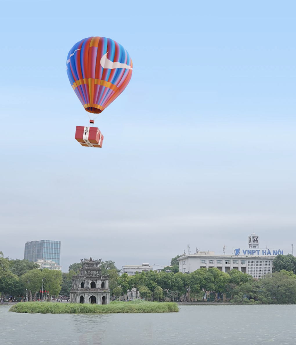 Nike thả khinh khí cầu 3D bay quanh Hà Nội nhân dịp khai trương cửa hàng - 1 Nike thả khinh khí cầu 3D bay quanh Hà Nội nhân dịp khai trương cửa hàng - 1