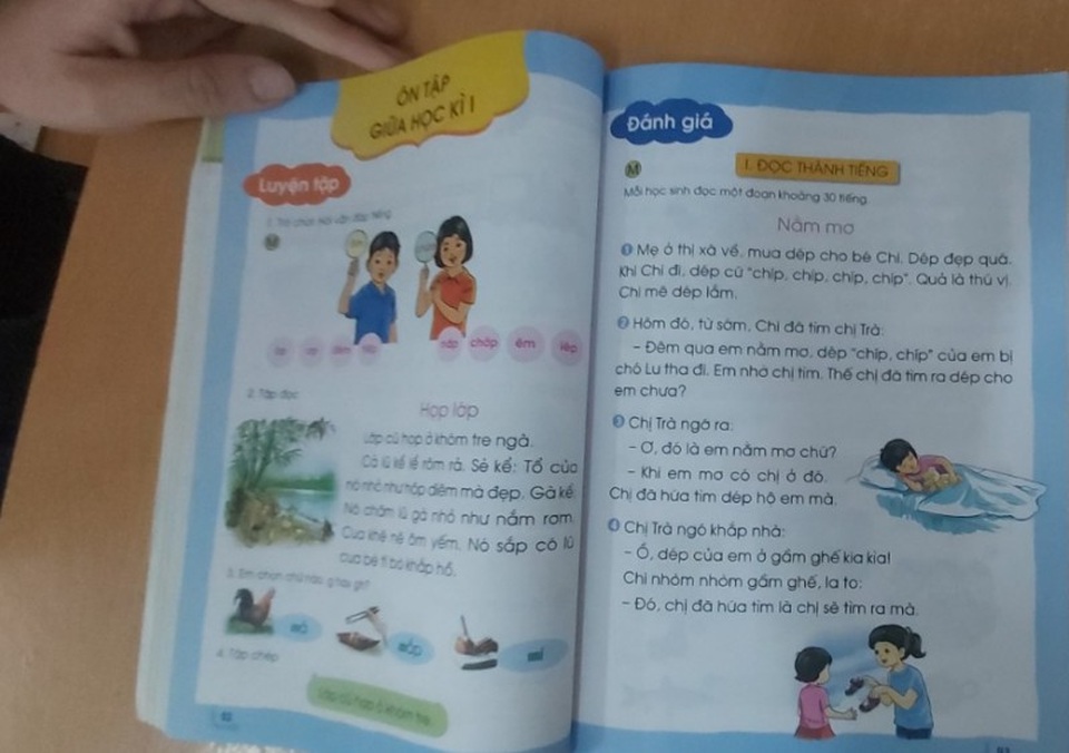 Sách giáo khoa lớp 1: Giáo viên vững, có tâm thì sách nào cũng dạy được - 1 Sách giáo khoa lớp 1: Giáo viên vững, có tâm thì sách nào cũng dạy được - 1