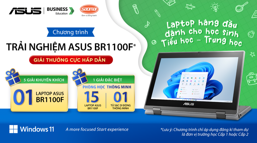 Trải nghiệm Laptop giáo dục hàng đầu và rinh giải trăm triệu về trường - 5 Trải nghiệm Laptop giáo dục hàng đầu và rinh giải trăm triệu về trường - 5