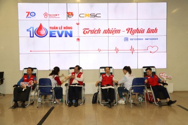 Triển khai chương trình hiến máu "Tuần lễ hồng EVN" lần thứ 10
