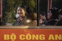 Các khối diễu binh của Bộ Công an lên đường đến Điện Biên Phủ