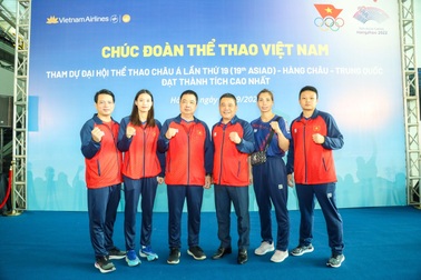 Đoàn thể thao Việt Nam lên đường sang Trung Quốc dự Asiad 19