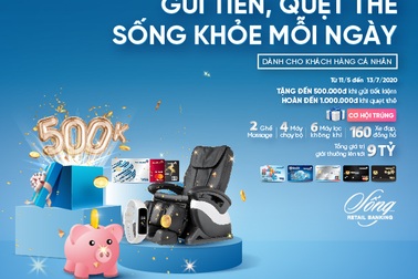 Gửi tiền, quẹt thẻ cùng VietinBank, trúng quà tặng sức khỏe hấp dẫn