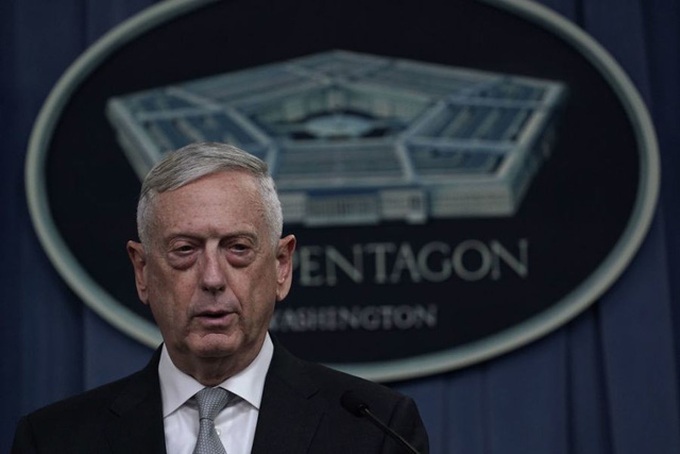 Bộ trưởng Quốc phòng Mỹ Jim Mattis (Ảnh: Getty)