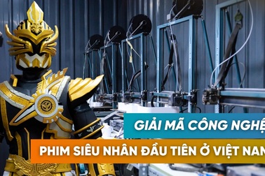 Bộ giáp "Chiến thần Lạc Hồng" trong phim siêu nhân đầu tiên của Việt Nam